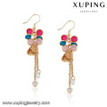 92145 Xuping Schmuck buntes Design vergoldet Ohrringe